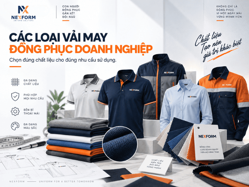 Các loại vải may đồng phục doanh nghiệp